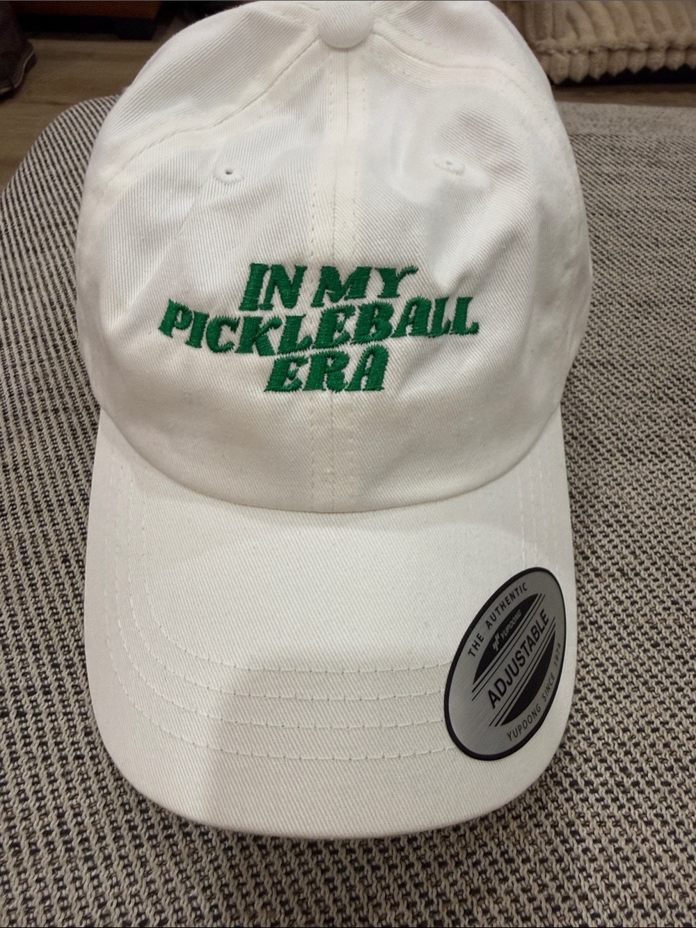 White 'In My Pickleball Era' Kids Cap